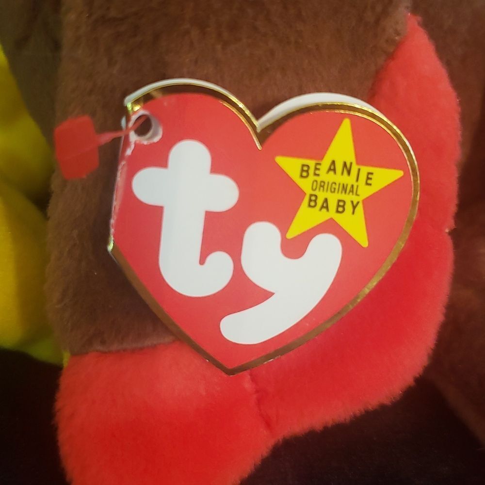 Vintage 1996 Ty Beanie Baby GOBBLES the Turkey - Picture 4 of 8